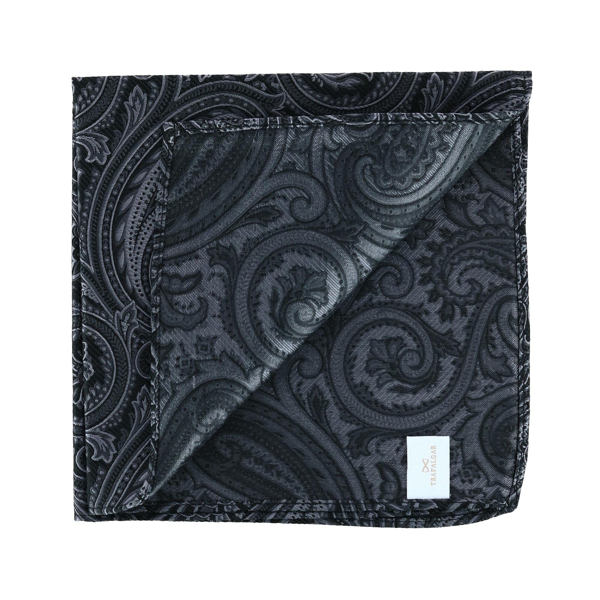 Trafalgar Men's Sobee Paisley Silk Pocket Square