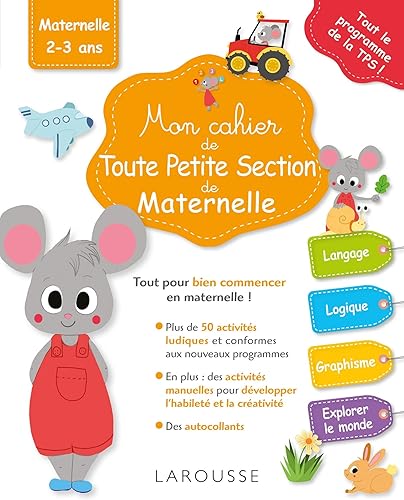 Mon cahier de toute petite section de maternelle