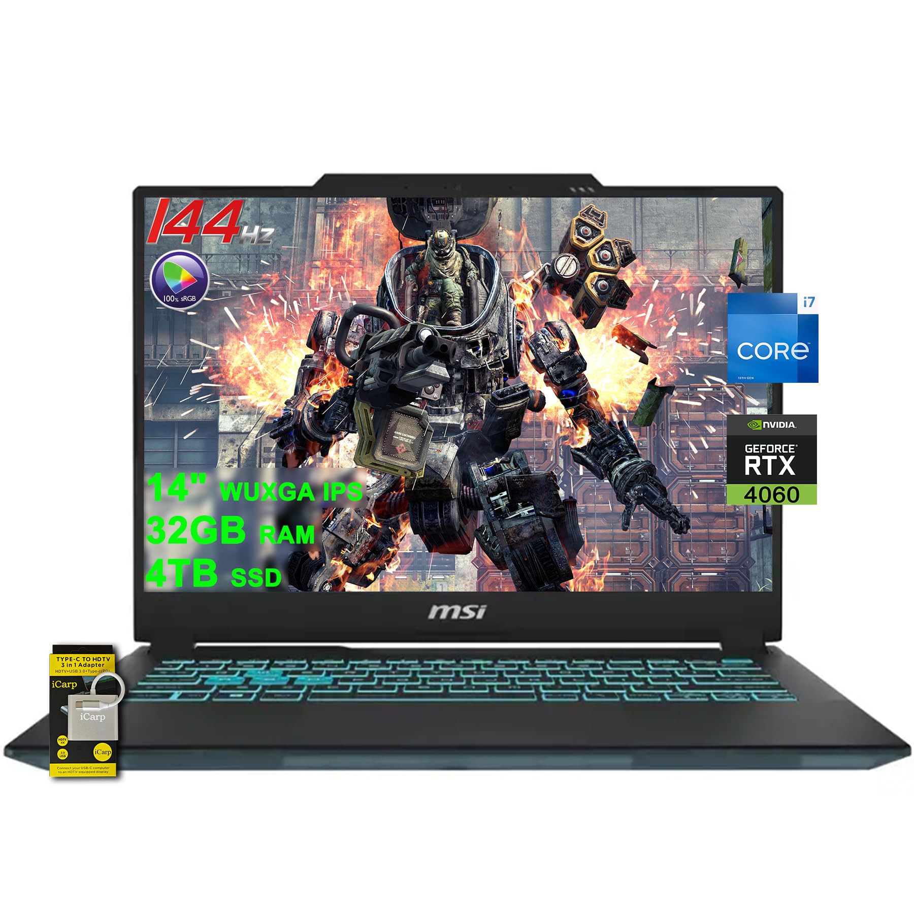 Amazon.co.jp: MSI Cyborg 14 ゲーミングノートパソコン 14