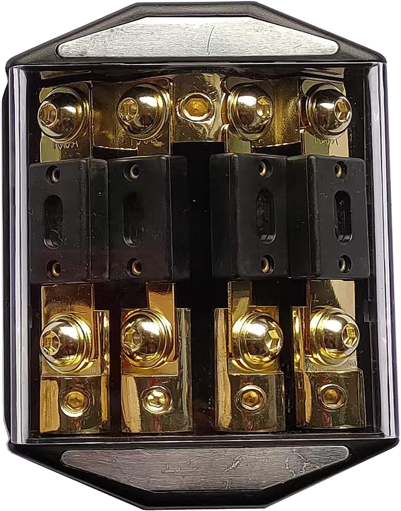 Recoil MPG4 4-Way Mini-ANL Fused Distribution Block, Solid Brass - View #9