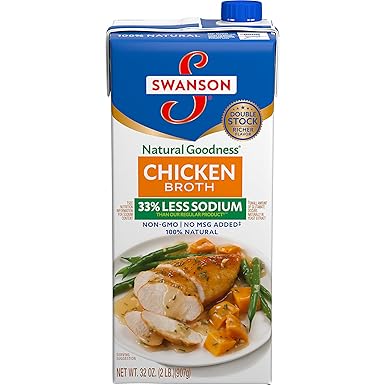 Swanson Natural Goodness Chicken Broth, 32 Oz. Carton