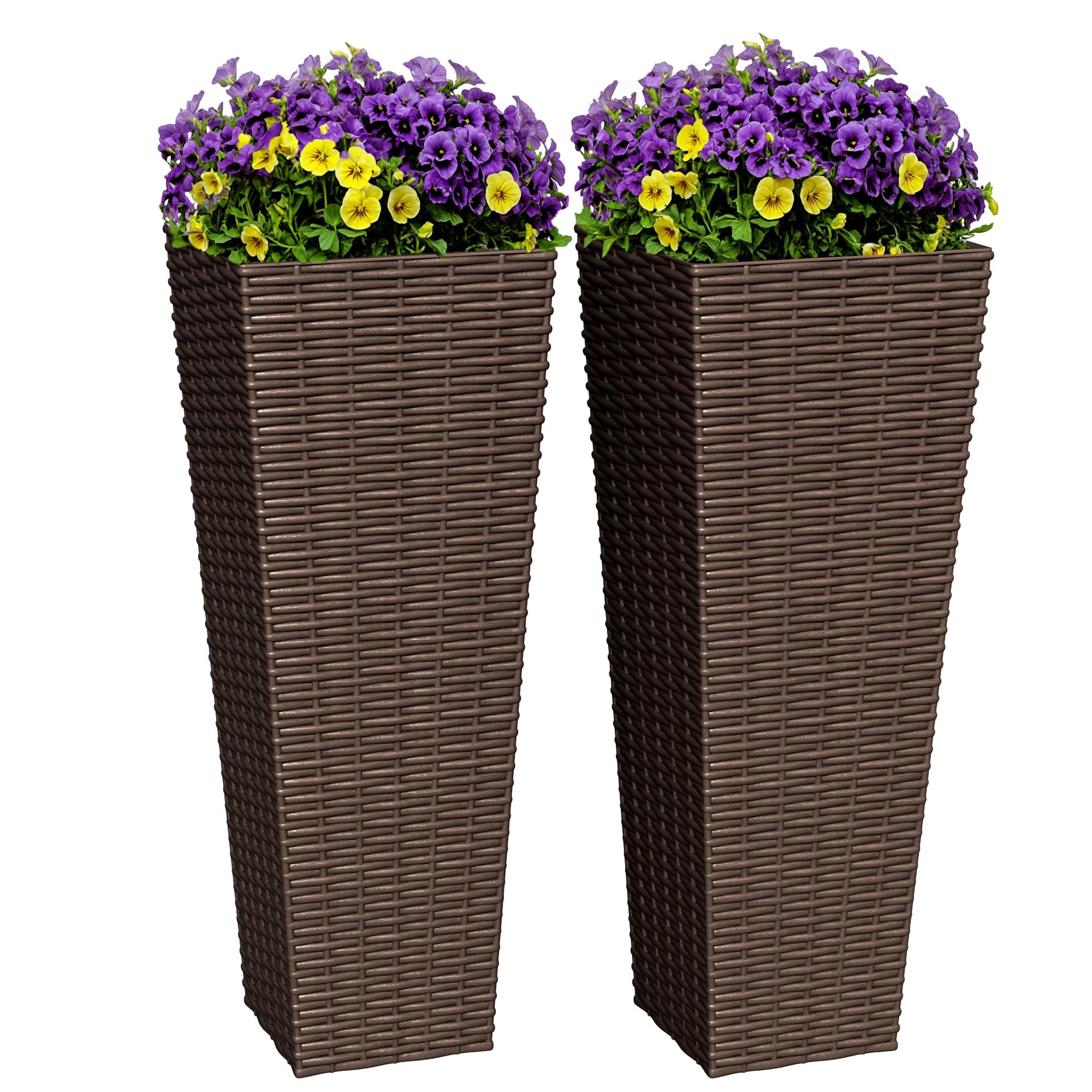 Greesum Rattan Texture Planter