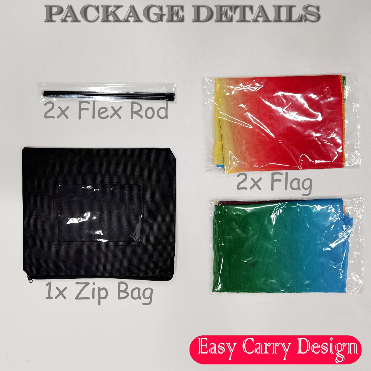 Wuchieal flexible rods for worship flags,praise dance worship flag, Outdoor Flag for beginner, Girls worship flags for church 8#RED BLUE GREEN