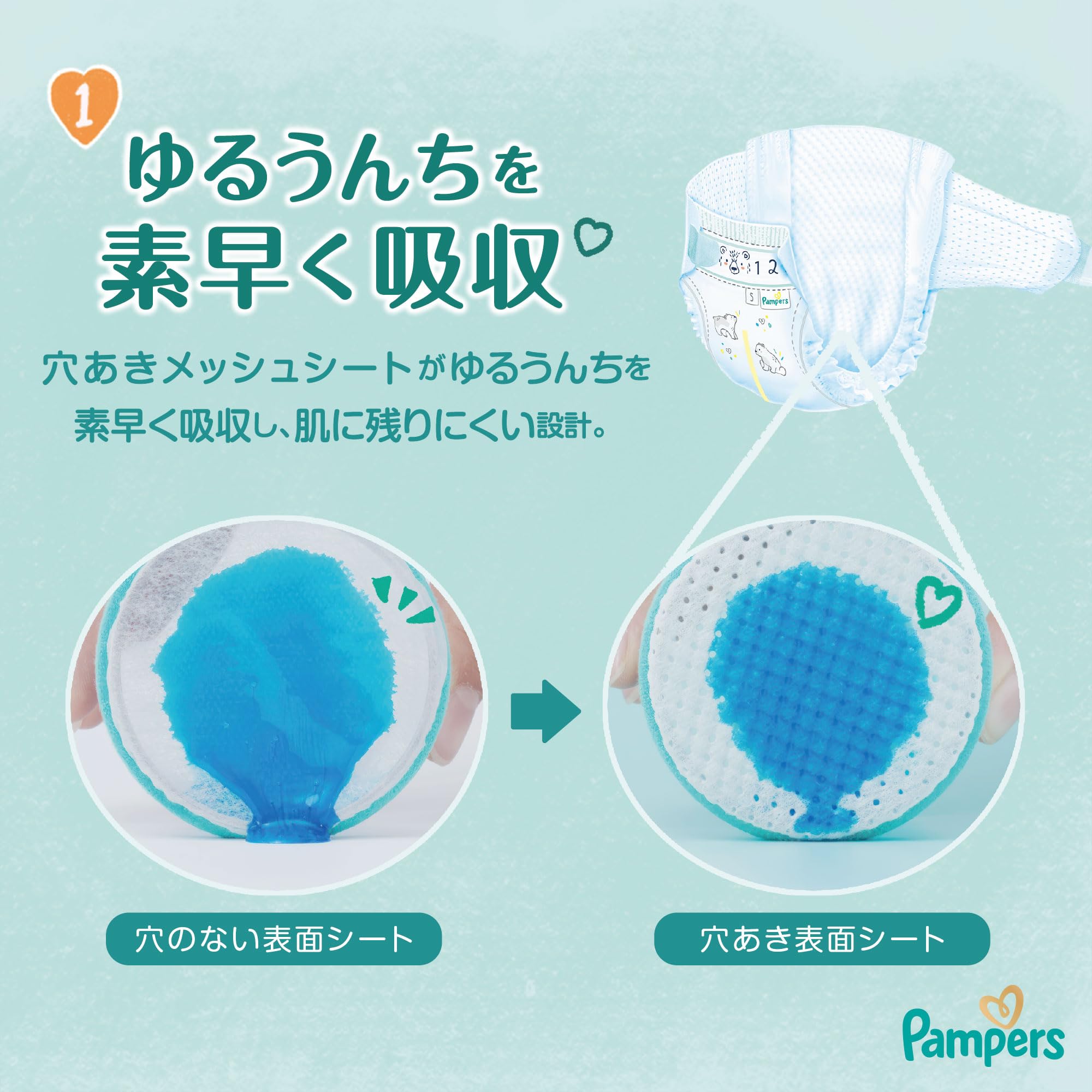 Amazon.co.jp: パンパース 【テープ 新生児サイズ】 オムツ はじめての