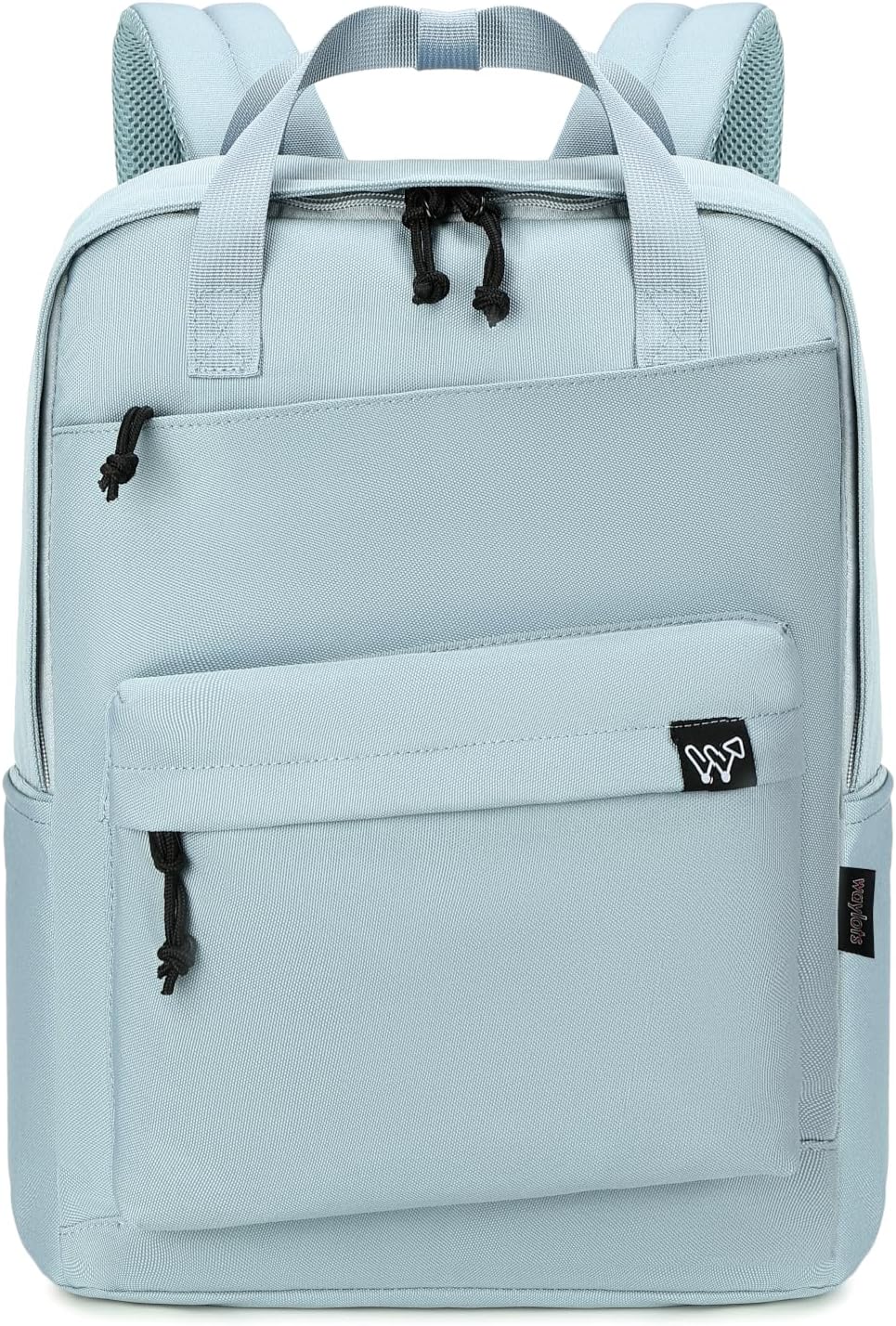 Casual College Backpack, Aesthetic Travel Daypack, Air Blue