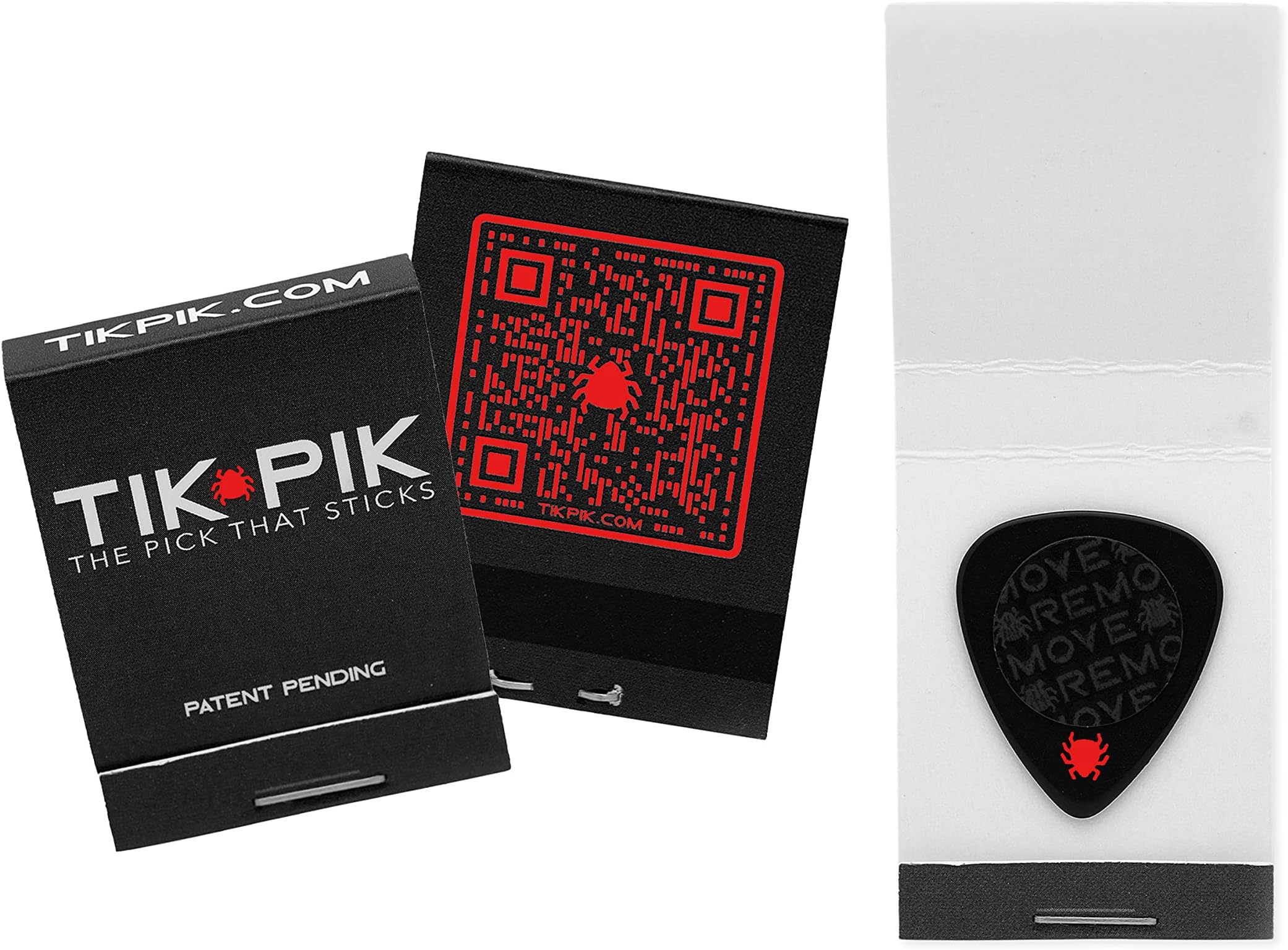 - TIK PIK 3-Pack Celluloid Picks | As Seen On Shark Tank | Medium 0.71mm, Black 3-Pack