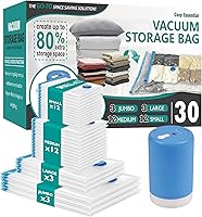 Vista 1 de Cozy Essential Travel Vacuum Storage Bags with Rechargeable Wireless Electric Pump, Space Saver Bags for Luggage, Suitcase, Carry-On, for Clothes