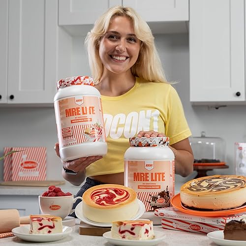 Vista 46 de REDCON1 MRE Lite - Proteína en polvo integral, Blueberry Cobbler – Reemplazo de comidas bajo en carbohidratos y sin suero con mezclas de proteínas