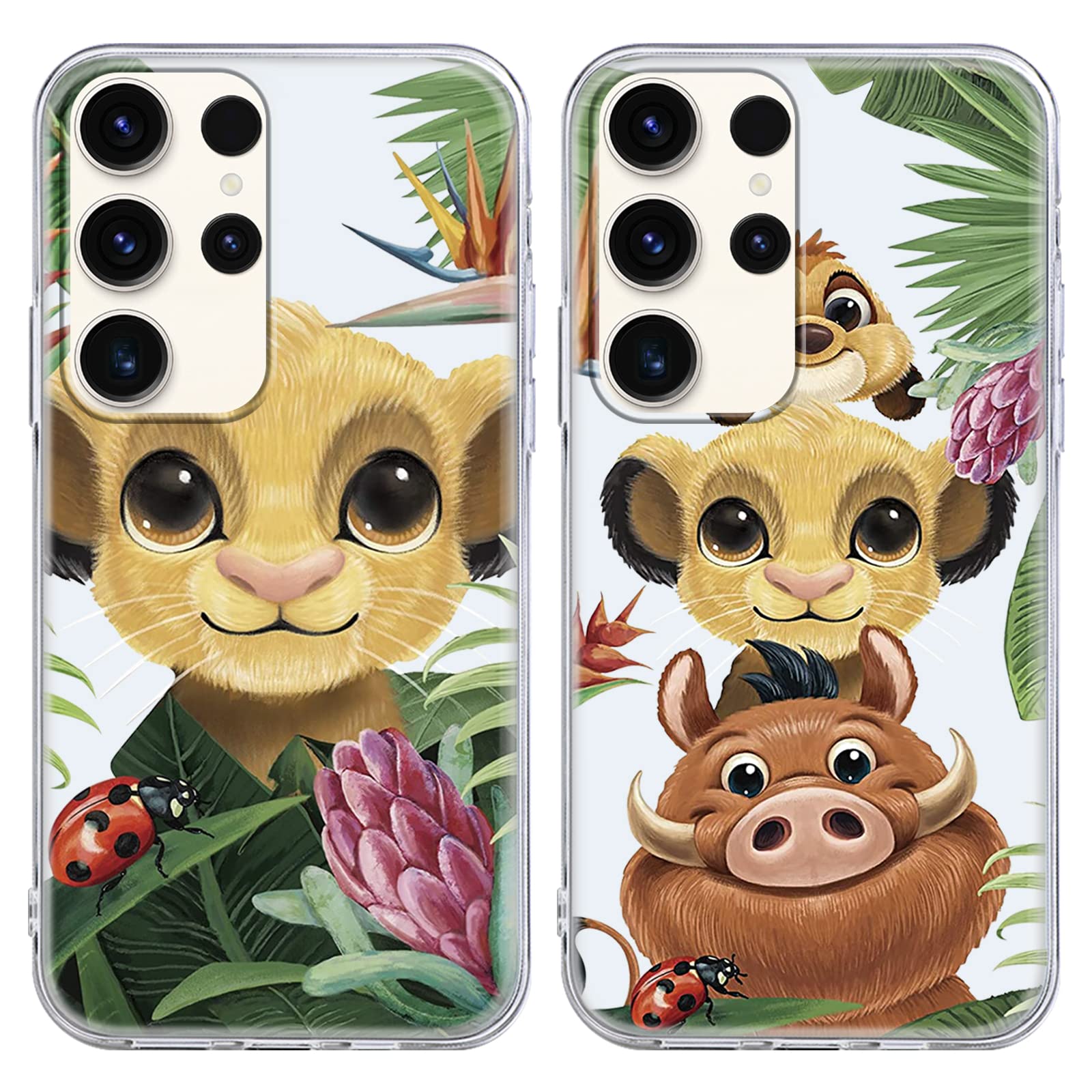 Cover Per Xiaomi Redmi 10 (4G) – 2 Pezzi, Morbida TPU Trasparente Con Design Anime Lion A Cartone Animato, Protezione Antiurto
