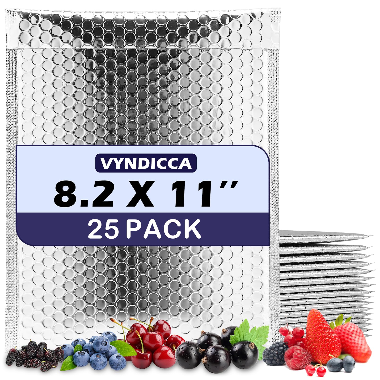 Lot de 25 enveloppes d'expédition à bulles thermiques, 21 x 27,9 cm