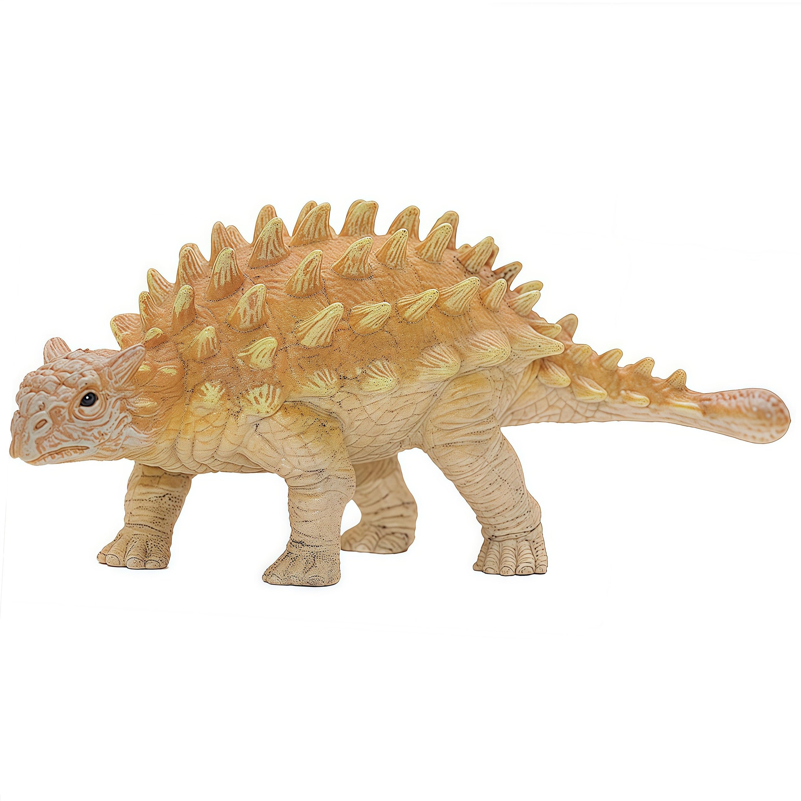 Gemini&Genius Ankylosaurus Dinosaur Toy Action Figure, Saichania Toy, Gift, Xmas Stocking Stuffer, Birthday Cake Topper, Family Party Gift for Kids 3 Year Olds and Up