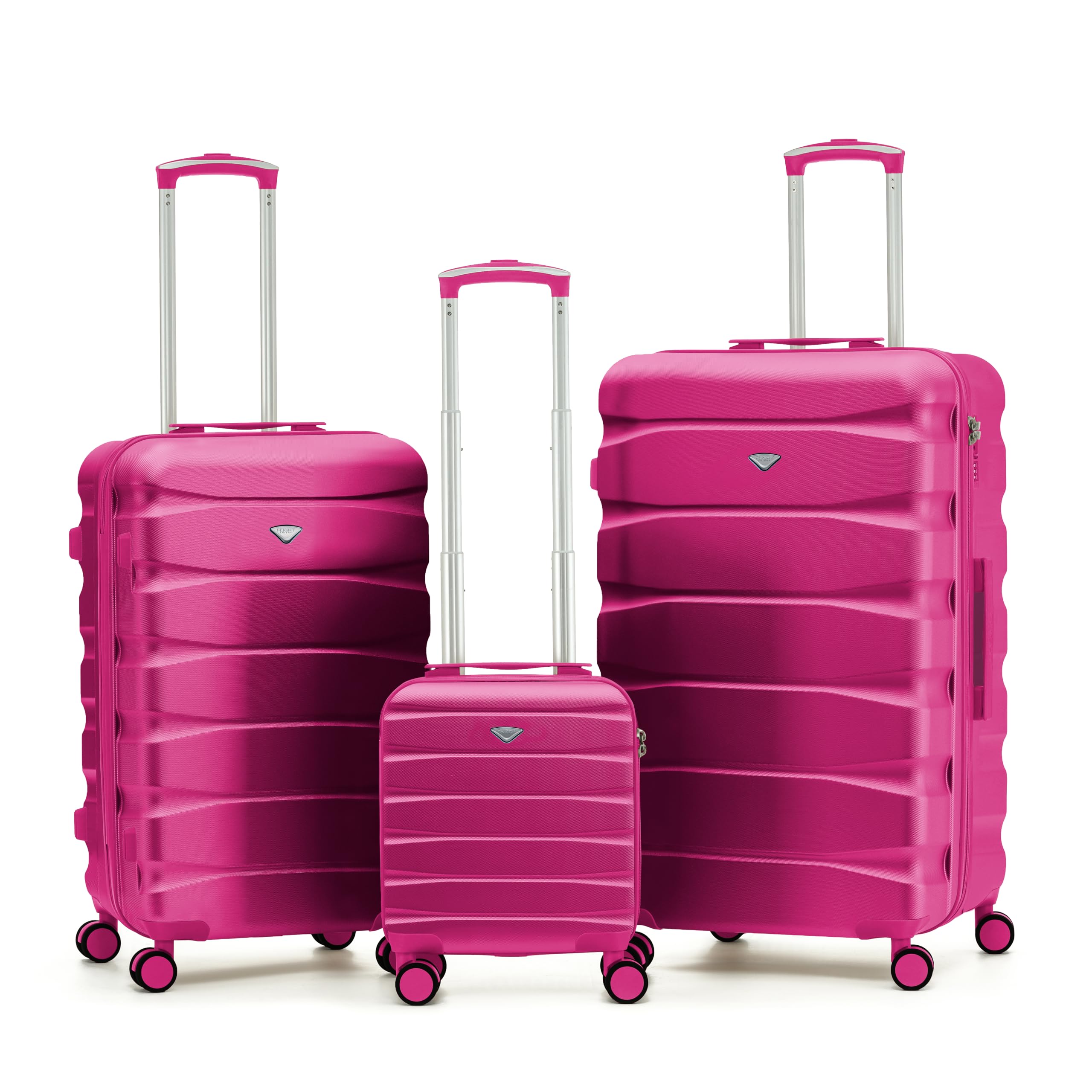 Flight Knight Lightweight 4 Wheel ABS Hard Case Medium Suitcase Approved for Over 100 Airlines Including easyJet, British Airways, Ryanair, Jet2, Emirates & Many More - Check-in Medium Size 25" — view 60