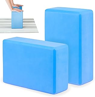 Set di mattoncini Yoga in schiuma EVA, leggeri e resistenti, antiscivolo, ideali per Pilates, stretching, meditazione e riabilitazione, Facili da pulire, adatti a principianti e avanzati