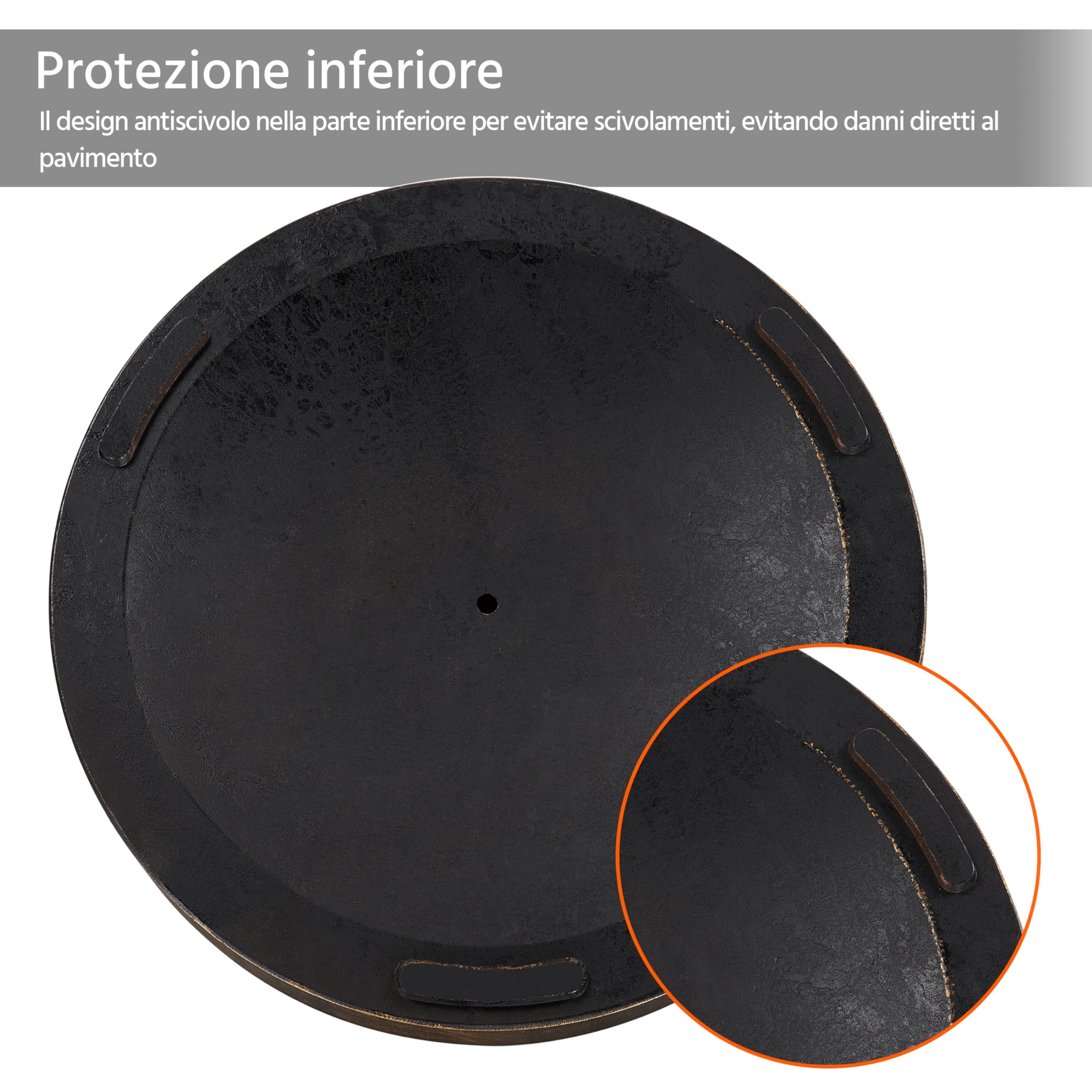 Yaheetech Base per Ombrellone da Giardino in Resina e Metallo Supporto 12 kg per Pali da Ø38mm o Ø48mm con Manopola per Esterno Veranda Terrazza Piscina Spiaggia Patio, Bronzo