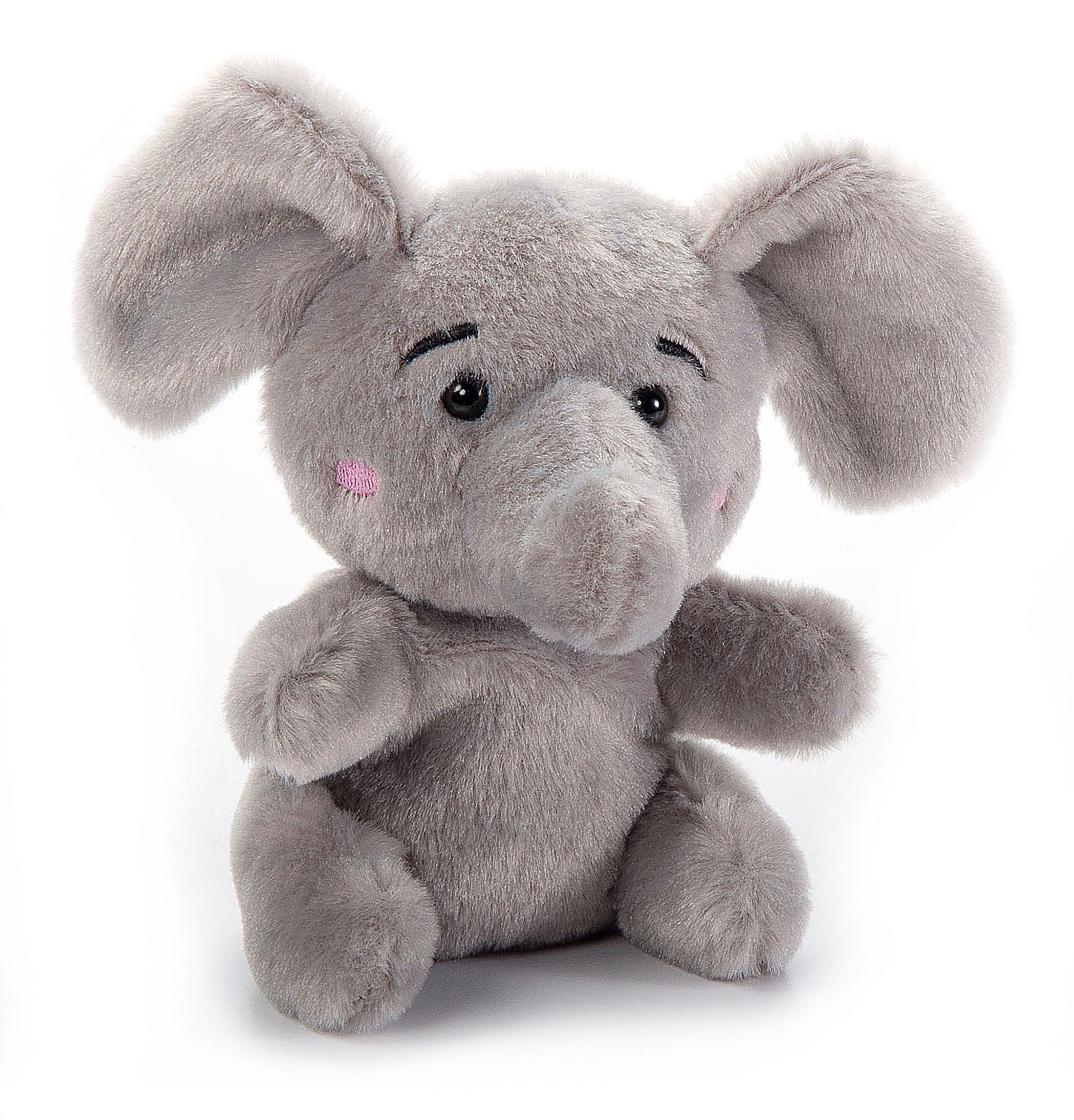 The Petting Zoo Elephant Stuffed Animal Plushie, Gifts for Kids, Nuggetz Wildlife Animals, Elephant Plush Toy 6 Inches