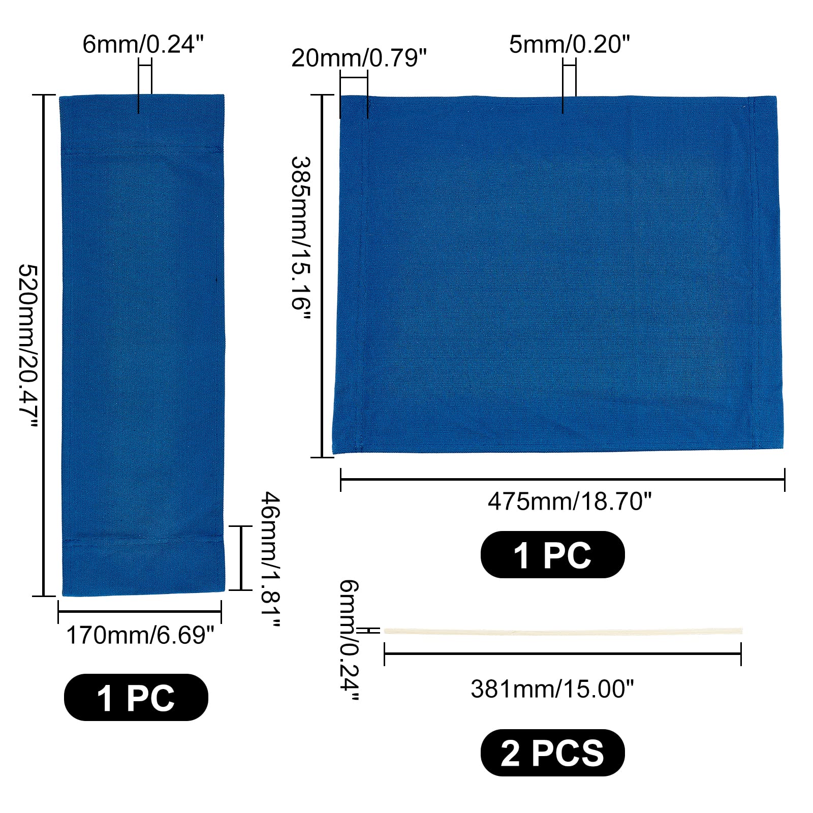 Copertura Per Sedia Pieghevole Da Regista - In Tela, Bianco, Misura 47x38 Cm, Ricambio Per Giardino - Foto 2