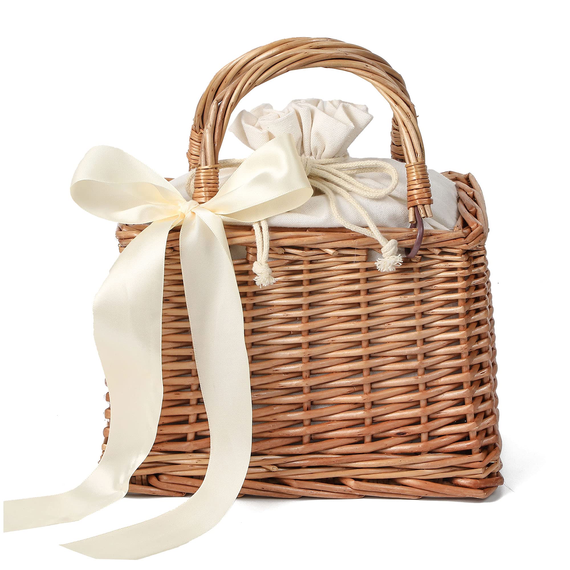 Beach Purse, Straw Beach Bag for Women Straw Purse Rattan Bag Basket Handbags