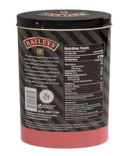 Miniatura 3 de Gardiners of Scotland, Baileys Irish Cream - Lata de caramelo con sabor a crema irlandesa, 8.8 onzas
