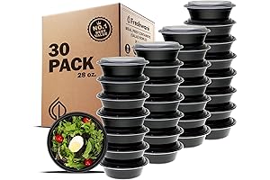 Freshware 30-Pack Meal Prep Bowl Containers with Lids