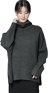 [ナノ・ユニバース] タートル ワイドシルエット 圧縮 ニット レディース 673-5222311