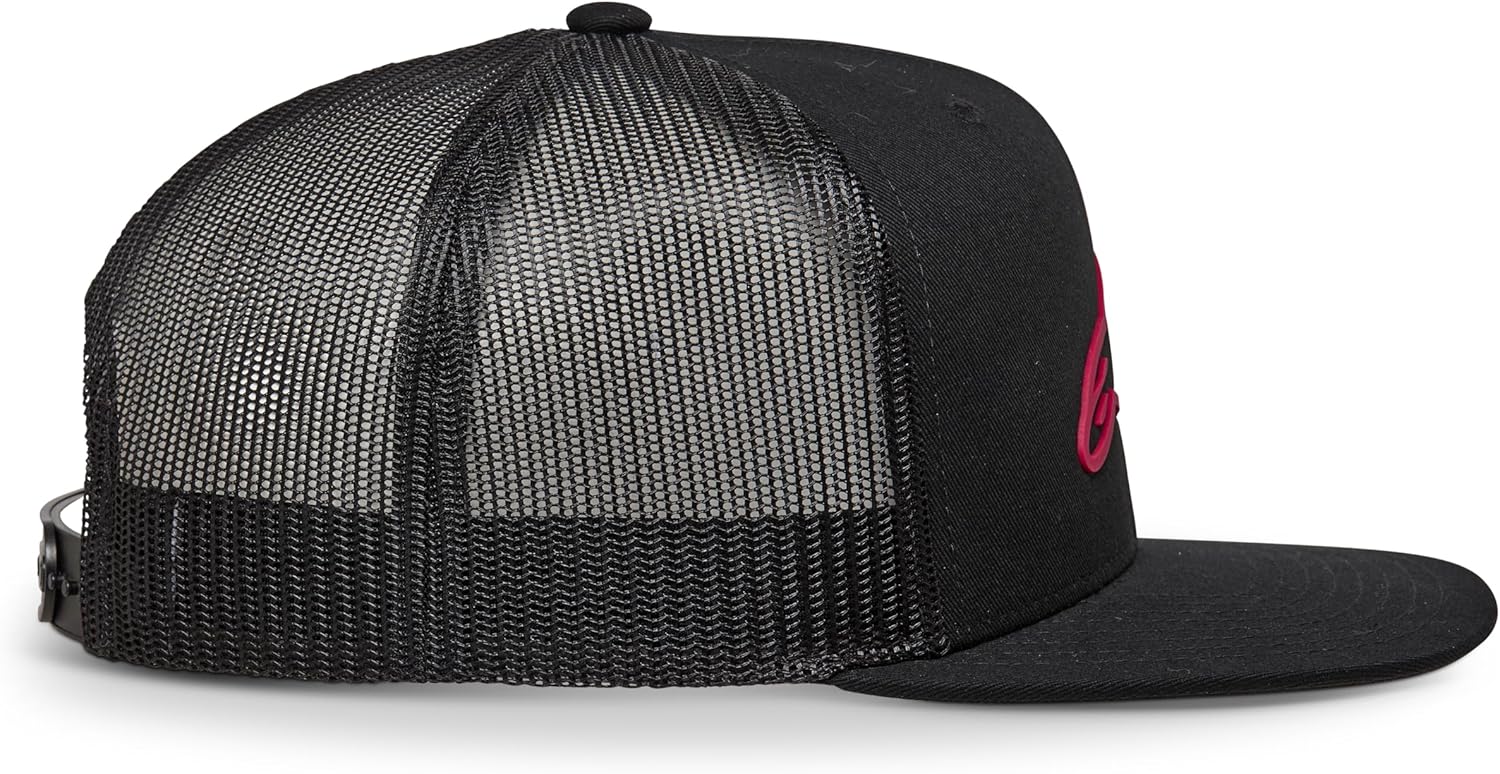 Alpinestars 1214-81723-1030-OS: 3D Ageless Trucker Hat Black/Red