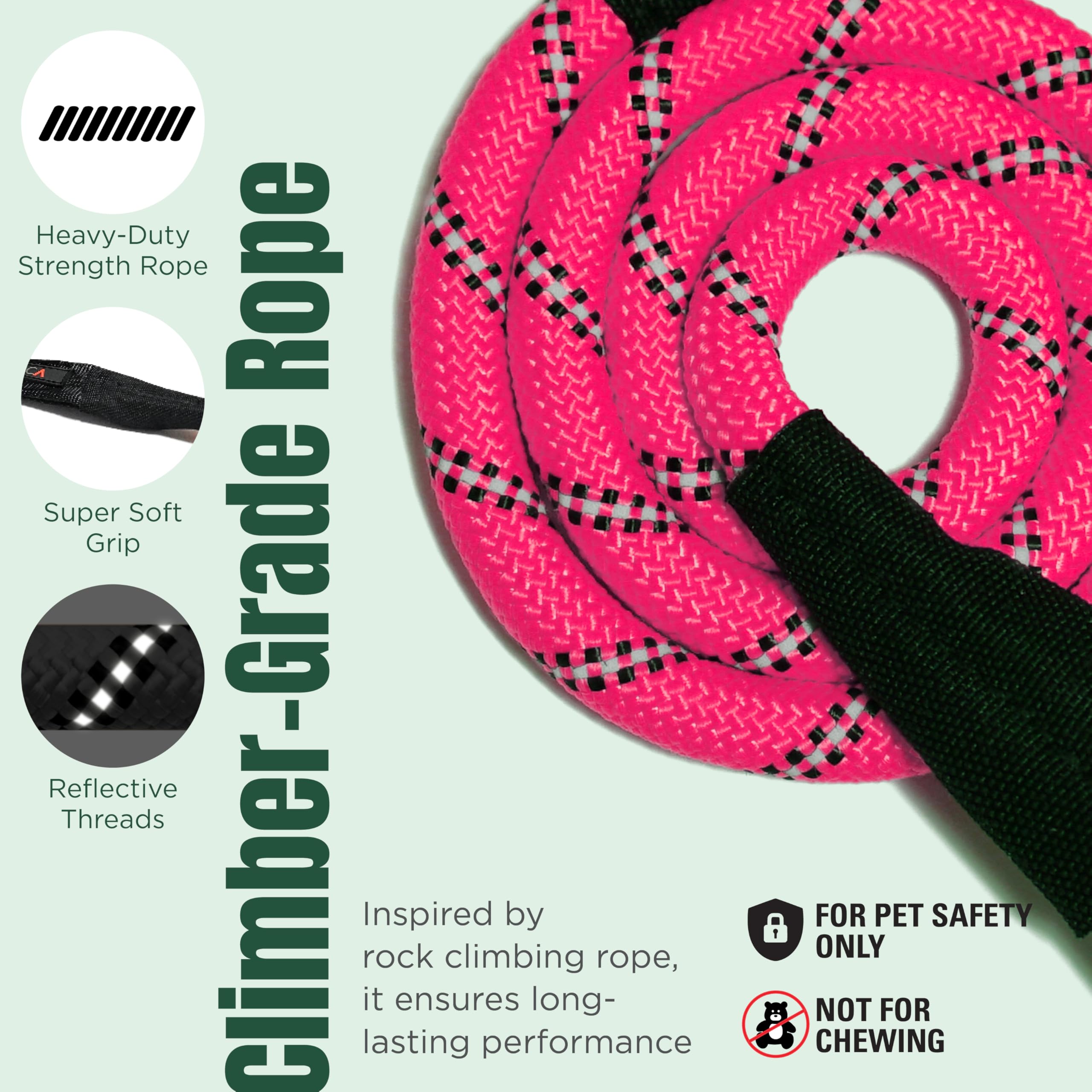 ARCA PET Sicherheitsgurt | Universeller Hunde-Sicherheitsgurt | Langlebiger, reflektierender Auto-Sicherheitsgurt für Hunde mit Clip-Hakenriegel, Schnalle und Karabiner aus Legierung - sichere und