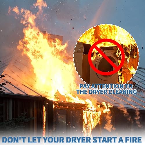 Miniatura 6 de Bluesea Kit de limpiador de ventilación de secadora de 7 piezas de 16 pies, kit de limpieza de ventilación de secadora de nailon reforzado, cepillo