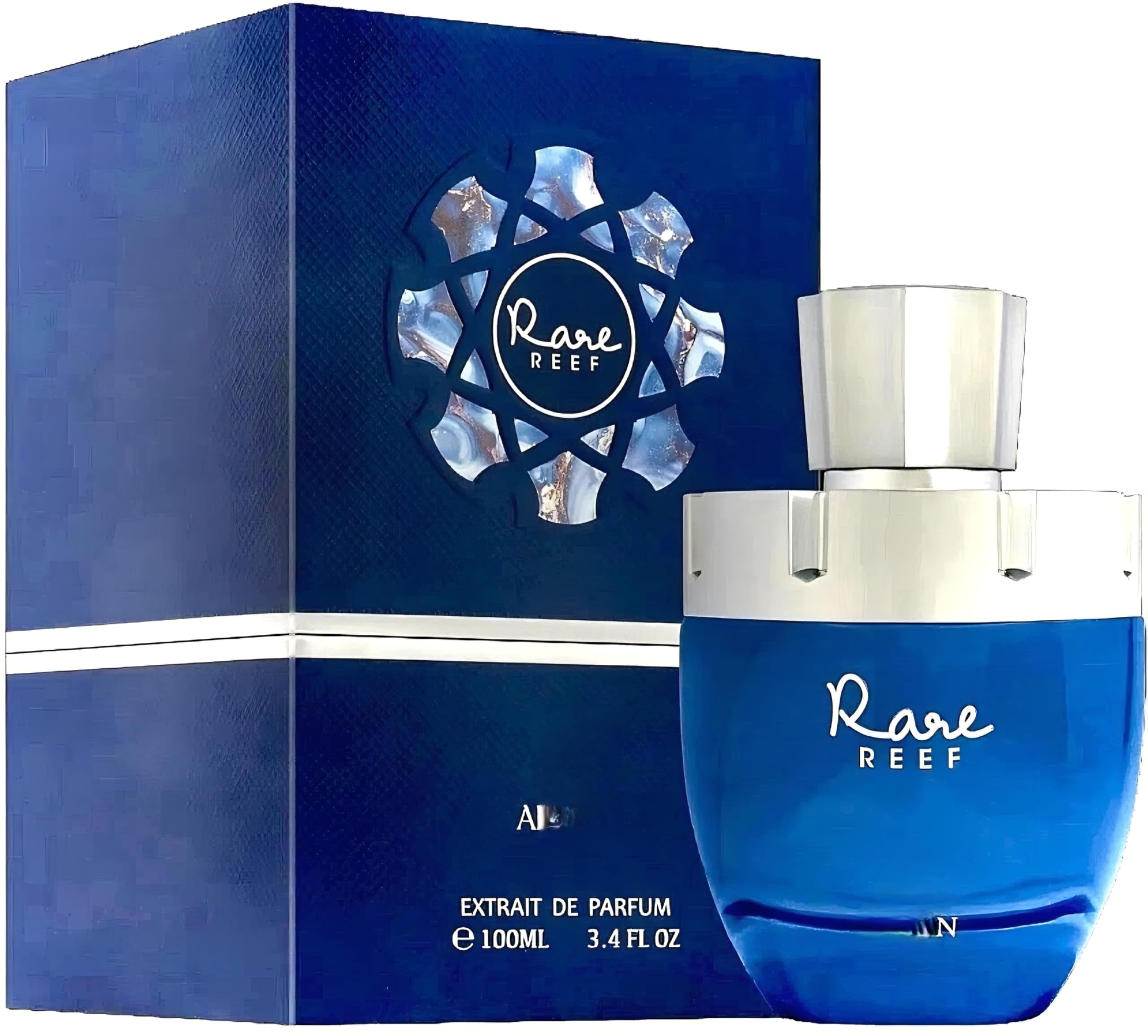 Rare Reef Extrait de Parfum 100 ml Unisex – Perfume Árabe Fresco Cítrico Frutal con Menta, Pomelo y Higo – Fragancia de Larga Duración para Hombre y Mujer