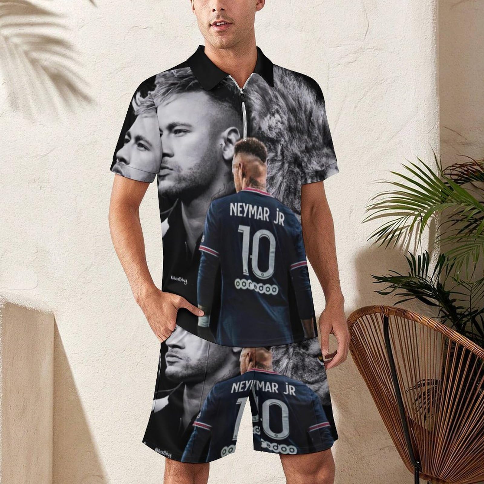 Amazon.co.jp: ネイマール ポロTシャツ メンズ スポーツウェア 半袖
