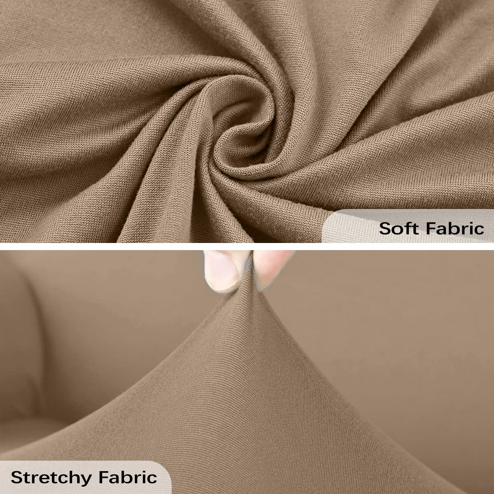 FIGOOO Copripoltrona Relax Reclinabile Copripoltrona 1 Posto Elasticizzato Relax Universale Elettrica con Tasche 4-Pezzi Fodere per Poltrona Rimovibile Coprisedile Chivas,Marrone Rossastro