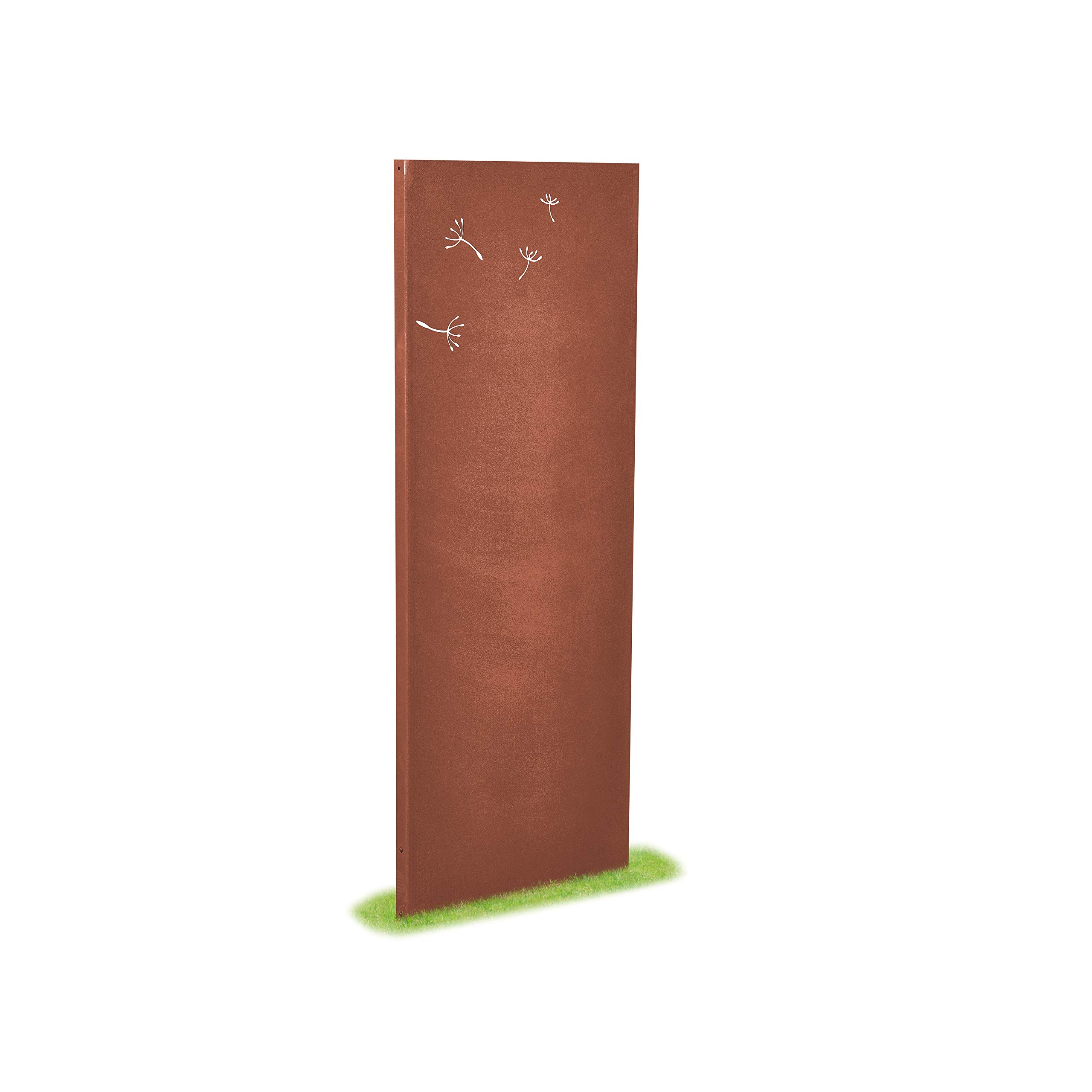 prima terra Deko- und Sichtschutzelement Edelrost Pusteblume Erweiterung H=158cm B=60cm