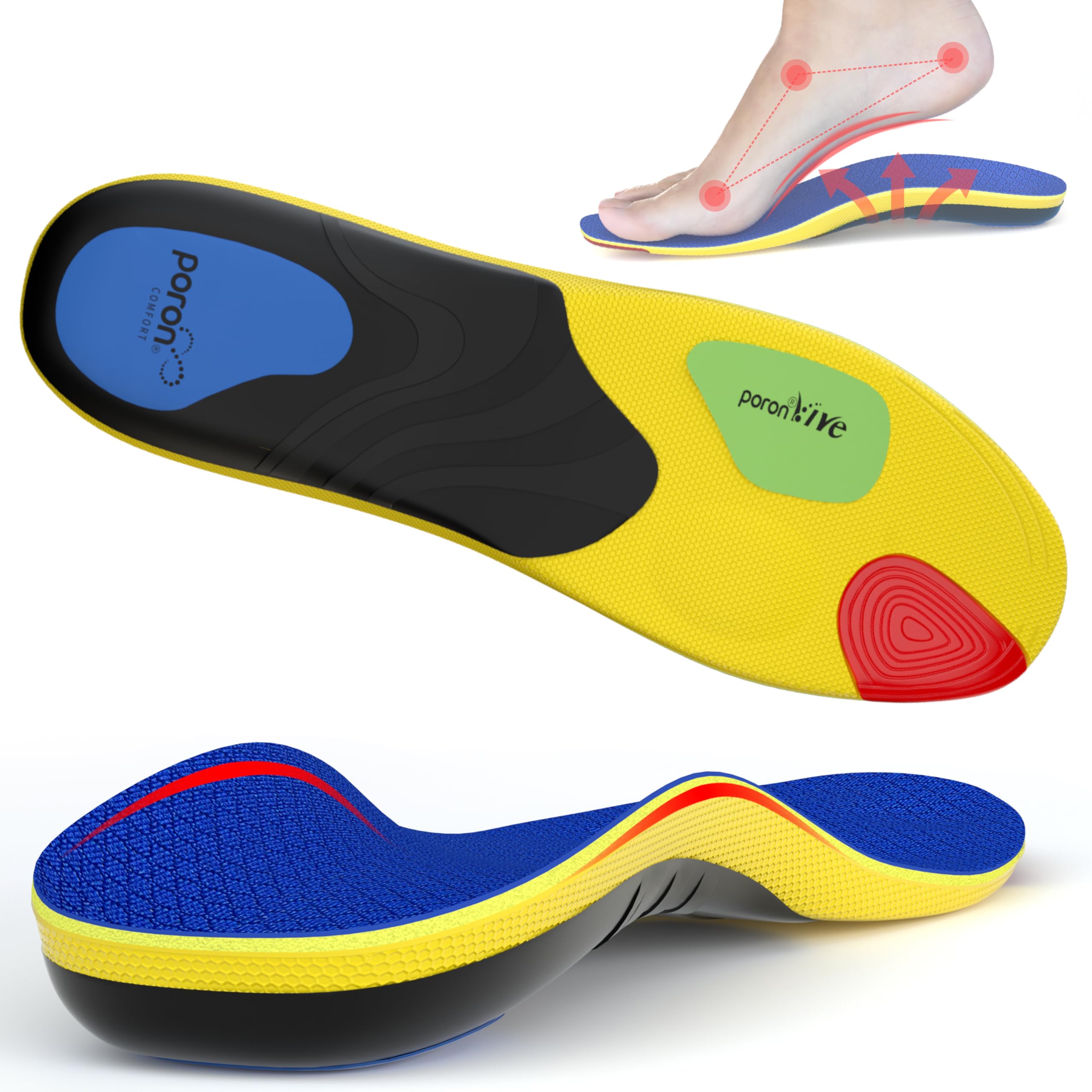 インソール衝撃吸収 ウォーキング立ち仕事 ランニング滑り止め M Amazon.co.jp: インソール【アーチサポート】スポーツ滑り止め