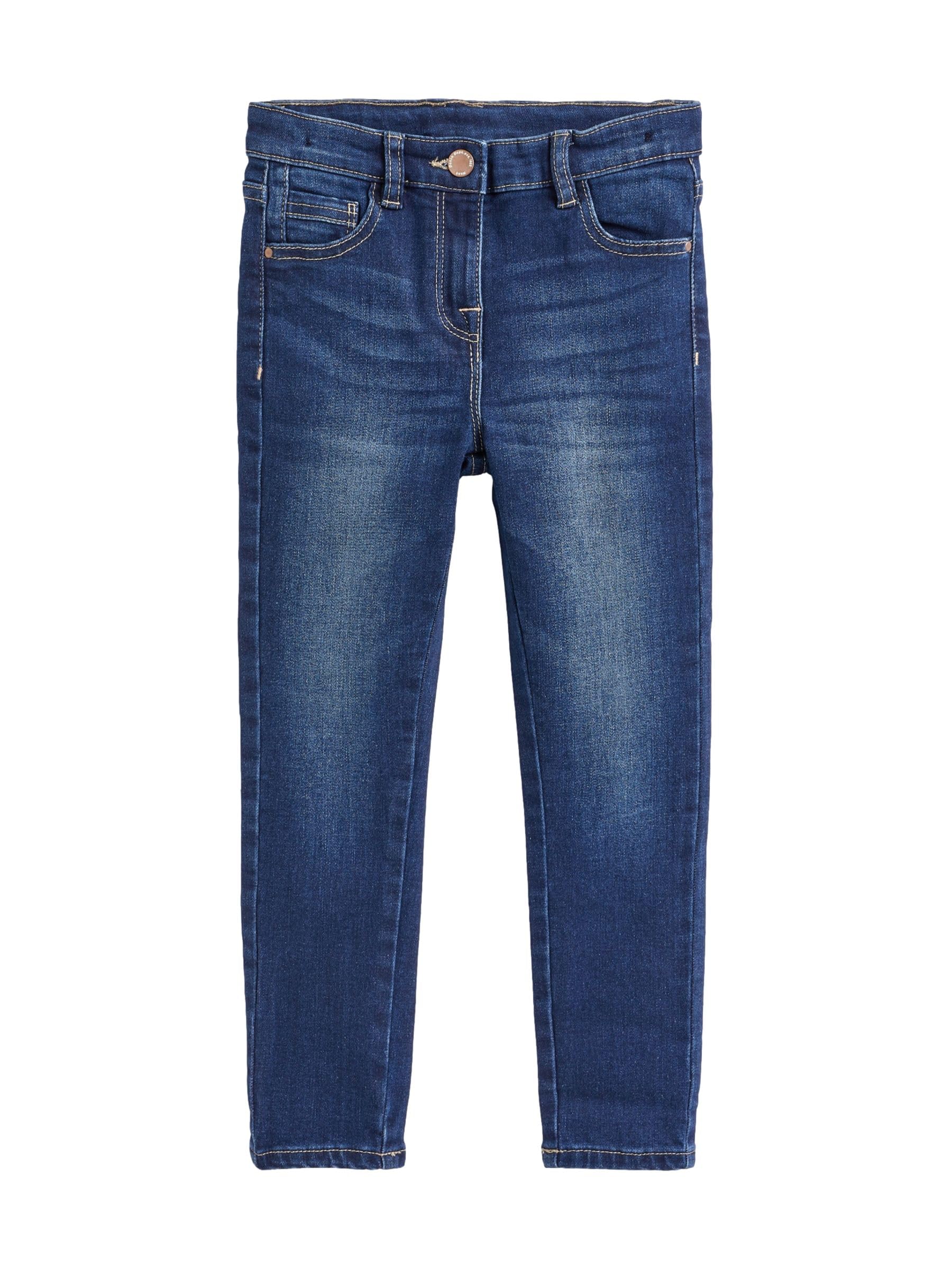 NEXT Ragazza Jeans Skinny - vestibilità Regular Denim Lavaggio Scuro 8 Anni