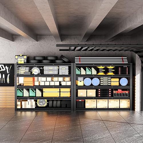 Miniatura 2 de Estantes de almacenamiento de 5 niveles, 60 pulgadas de ancho x 24 pulgadas de profundidad x 72 pulgadas de alto, estantes de almacenamiento de 3000