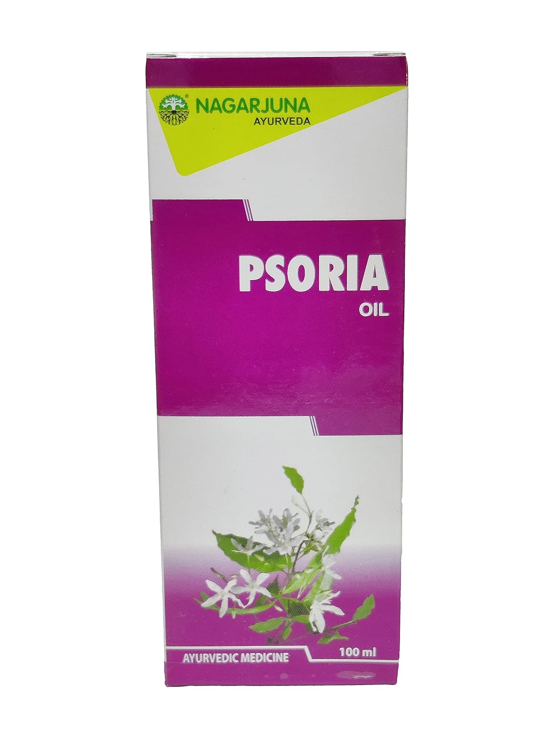 Óleo Psoria 100 ml da Nagarjuna - Tratamento Ayurvédico para Psoríase e Alergias de Pele