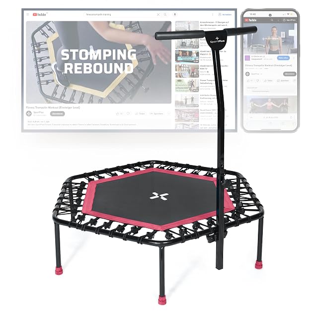 SportPlus Fitness Trampolin SP-T-1100-P Pink