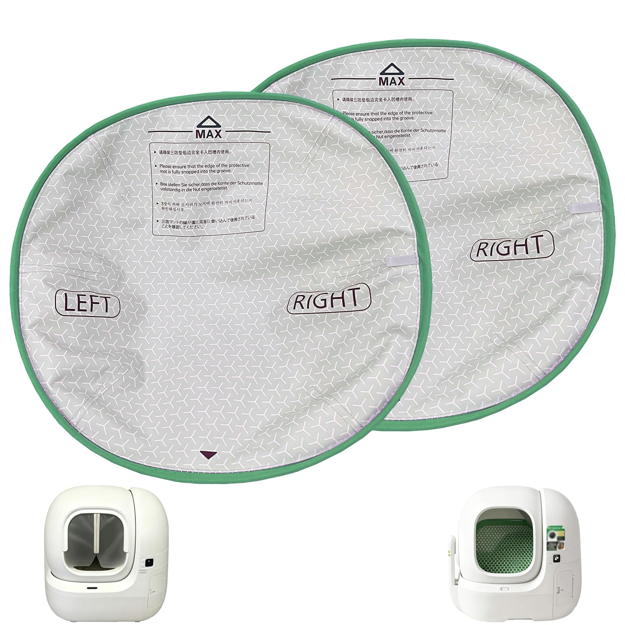 NewKe 2 Pack Cat Litter Pad for PETKIT PURAMAX 2 Automatic Clean Litter Box