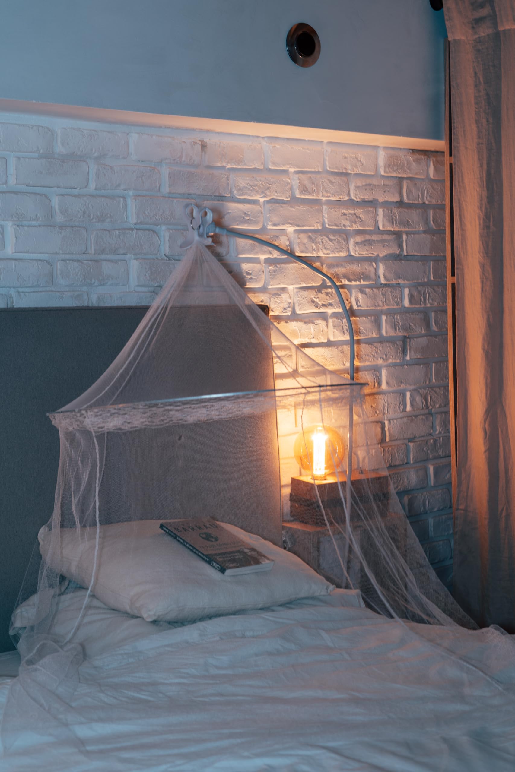 Moustiquaire de lit 1 place contre les piqûres la nuit