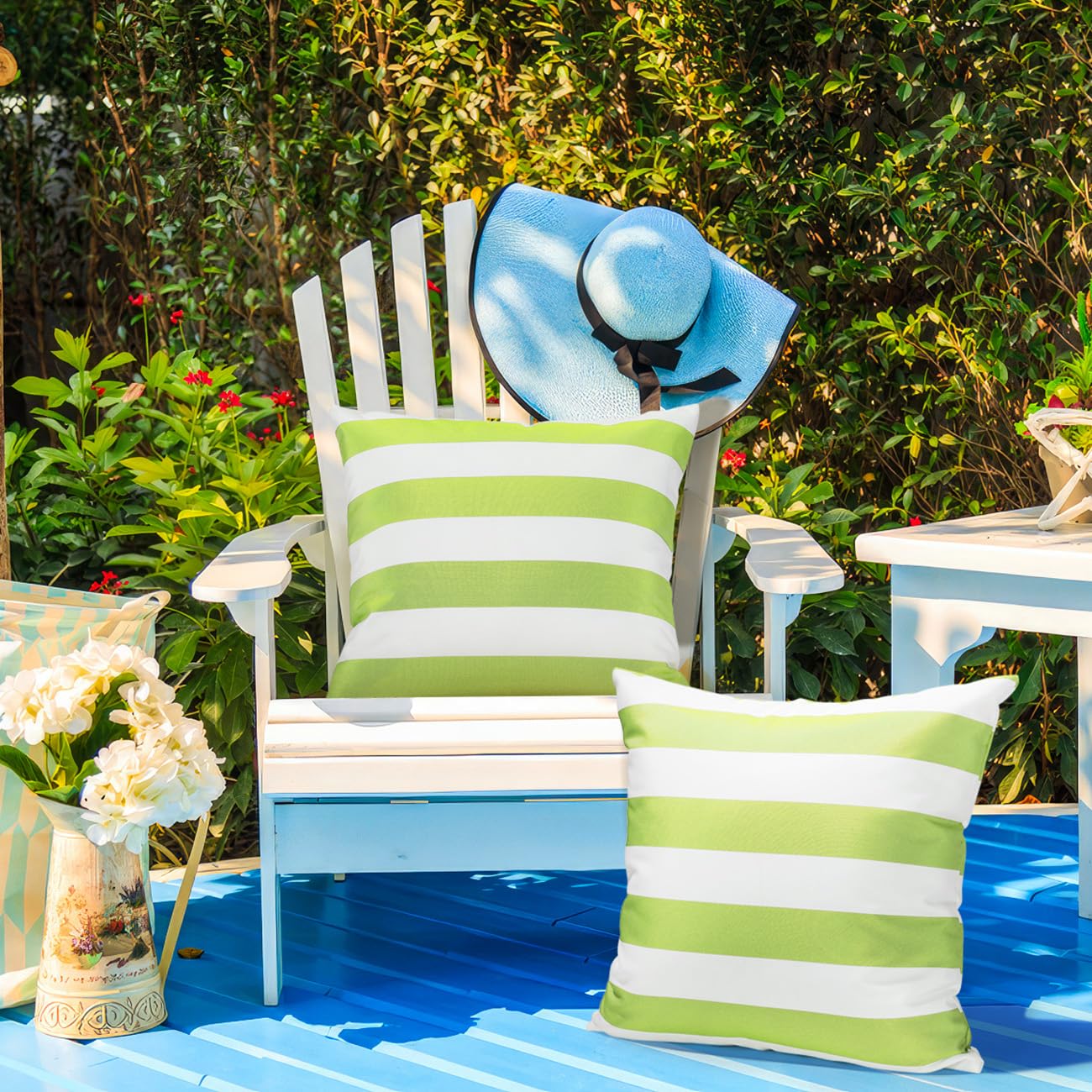 Lot De 2 Housses De Coussin Imperméables Pour Meubles De Patio Et