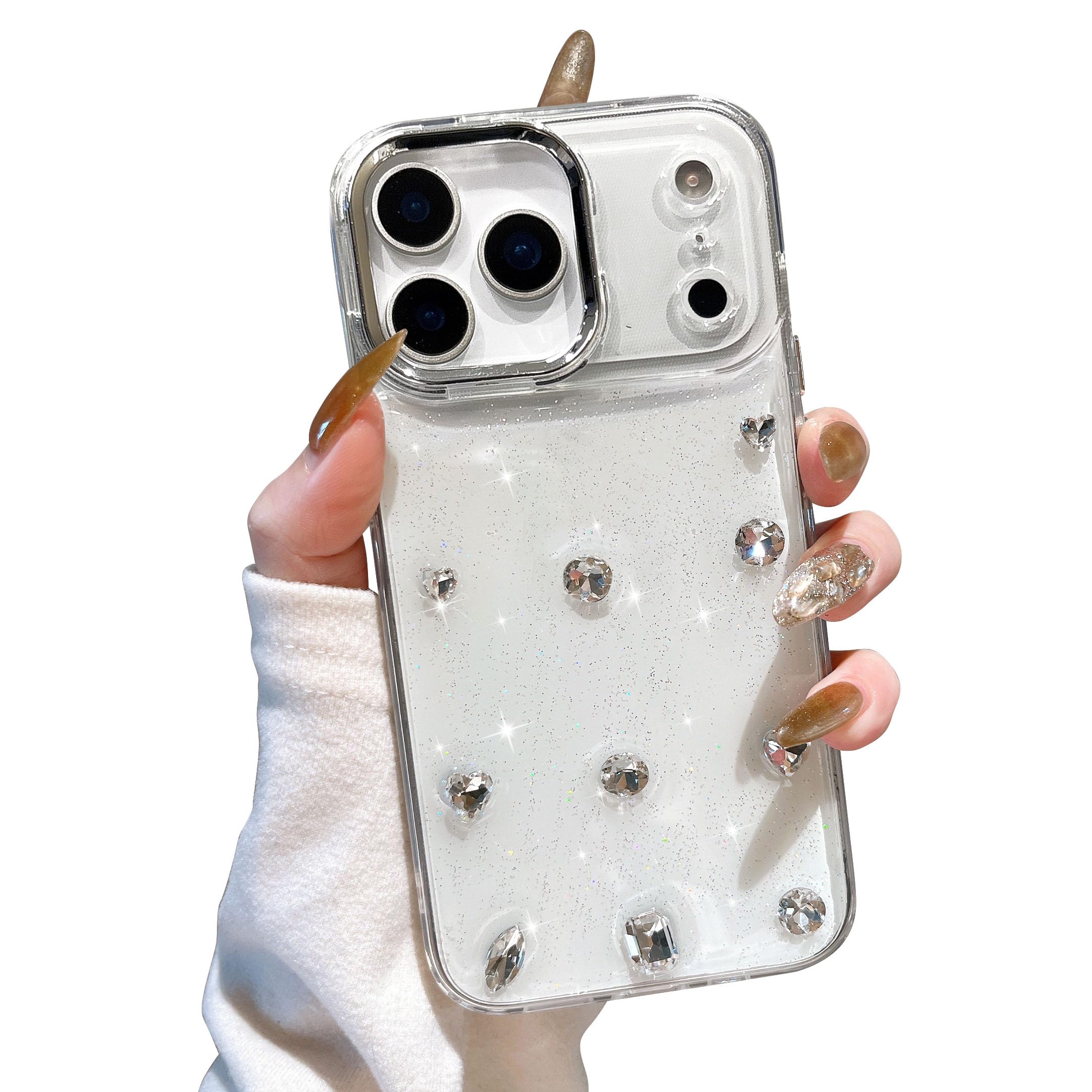 Amazon.com: EYZUTAK Case for iPhone 17 Pro, Bling Glitter 3D