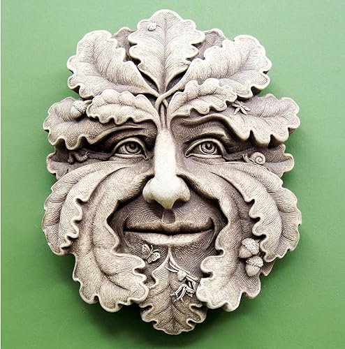 Miniatura 4 de Carruth Estudio - Figura de pared de hombre verde, escultura original hecha a mano en piedra, hecha a mano