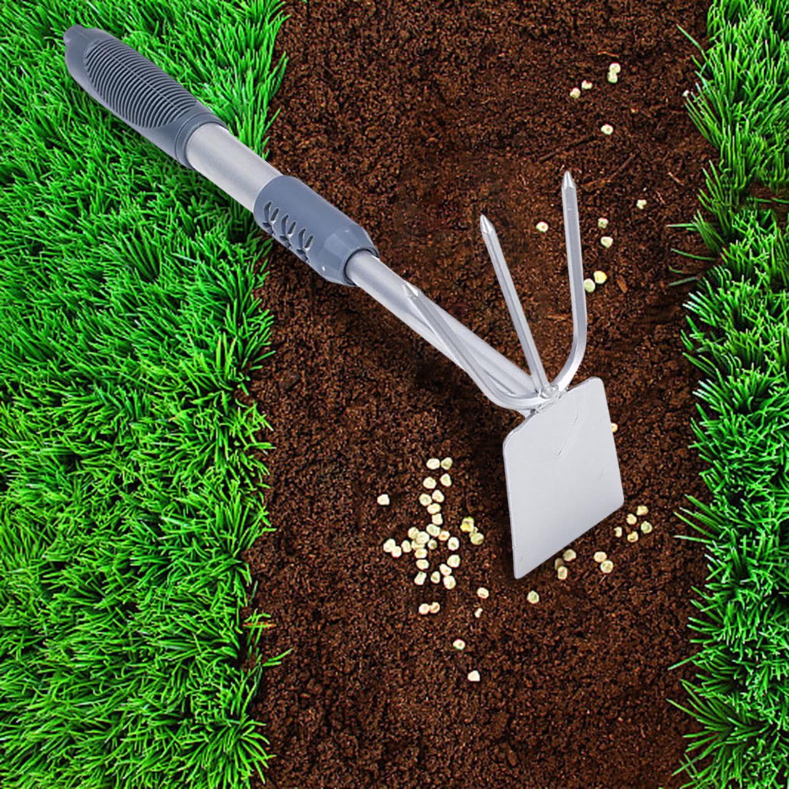 Attrezzi da giardinaggio Attrezzi da giardino Manico ergonomico Cazzuola da giardinaggio leggera Attrezzi manuali for piantare diserbo Scavare prato, 3 pezzi/784/1033 (Color : Dual purpose)