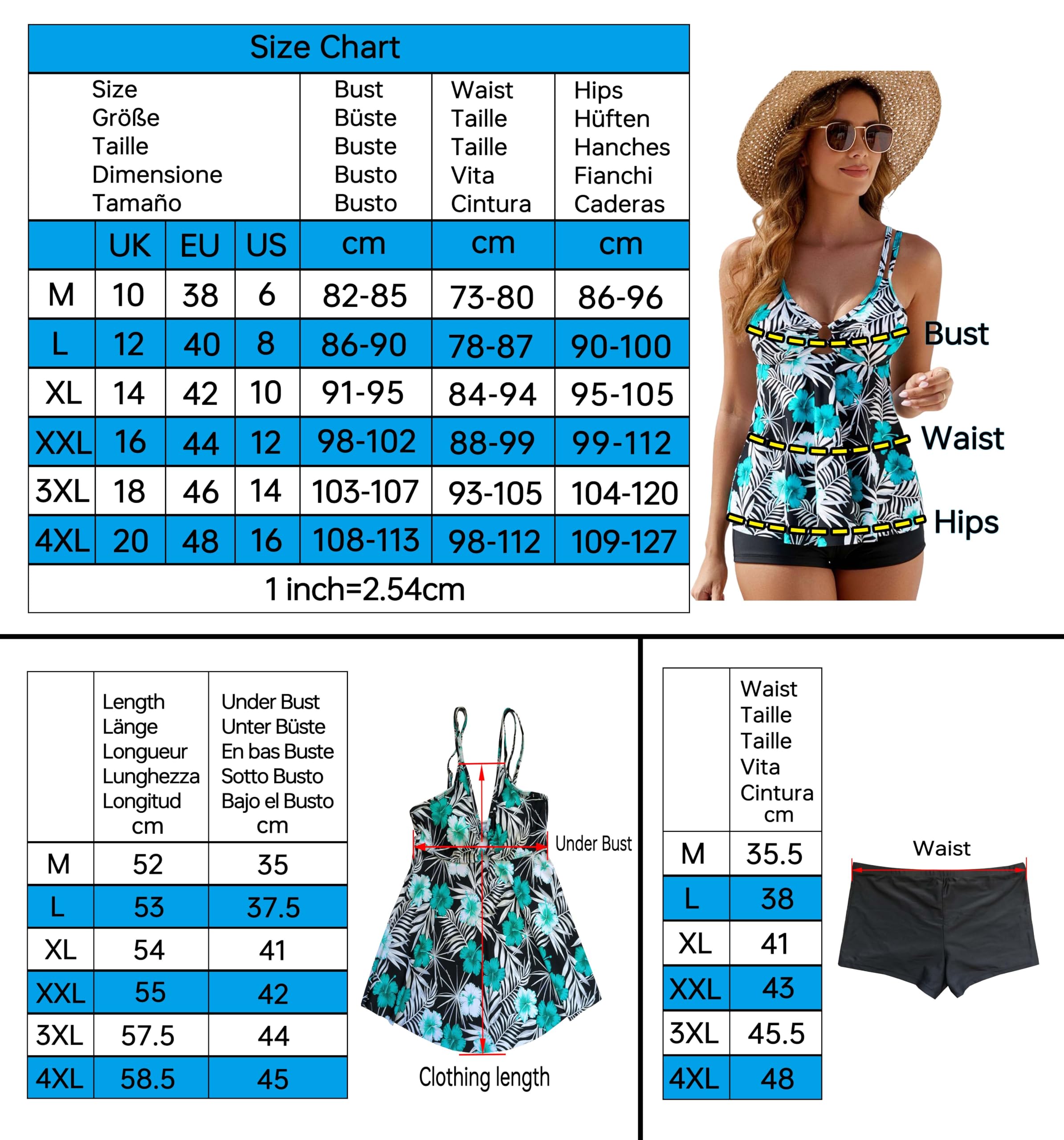 Damskie Tankini,Dwuczęściowy Strój Kąpielowy,Sportowy Strój Kąpielowy,Kamizelka z Podwójnym Ramieniem Spódnica Top z Szortami