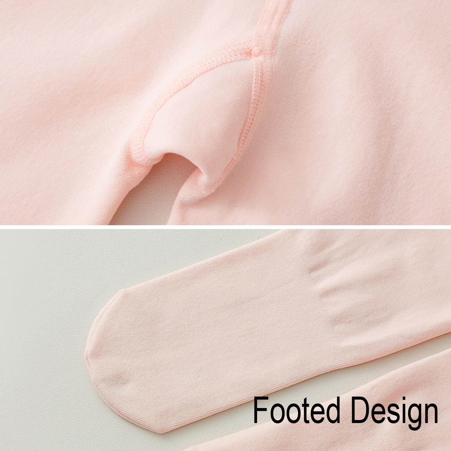 EPEIUS Fleece Lined Tights for Girls,Winter Warm Leggings Toddler Thick Thermal Dance Tights 900D Black Nude Ballet Pink - Image 6