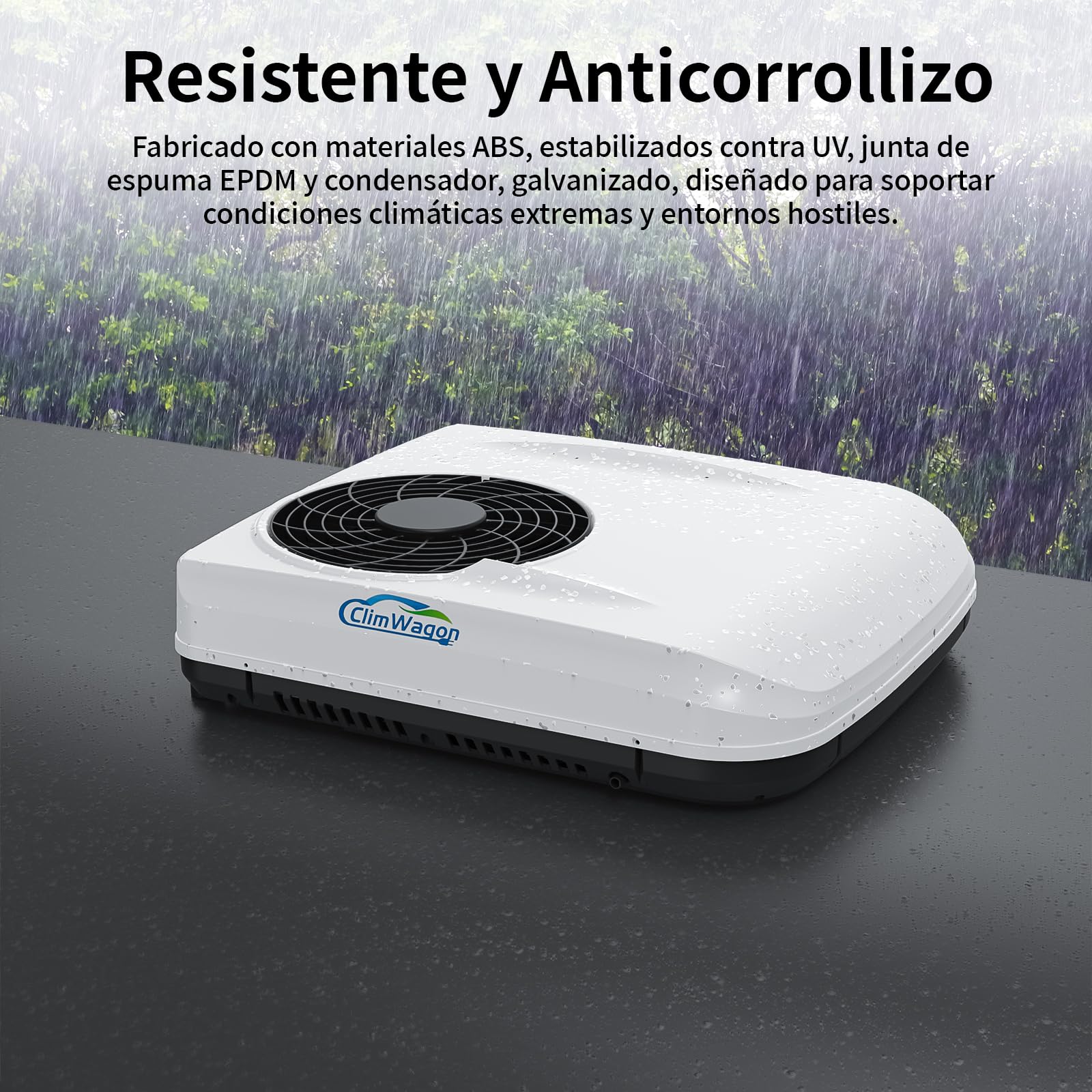 ClimWagon K202 Aire Acondicionado 12V para Caravana y Coche, Climatizador de Techo Solo Frío 10000 BTU, Compresor Inverter Scroll, Sistema Precargado R134a - 3