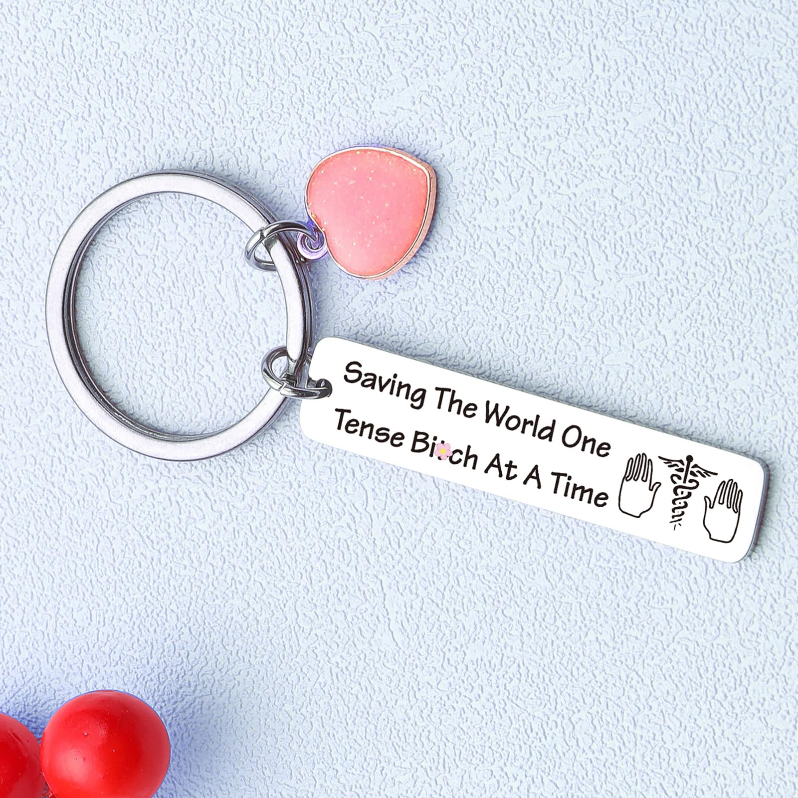 ZNOSVEI Massagist Key Chain - Masseur Gift for Massage Therapist, Student, Physical Therapist - Massage Therapy School, LMT Graduation Key