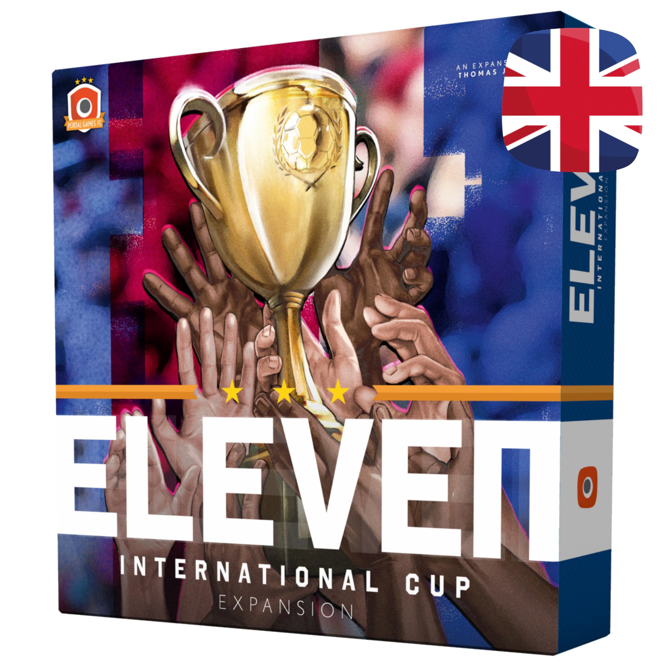Portal Games | Eleven International Cup Expansion | Strategic Football Management Board Game Expansion, Knockout Tournament Mode, New Teams And Cards | 1 To 4 Players | 60–120 Minutes