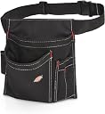 Dickies 5-Pocket Single Side Tool Belt Pouch/Work Apron, Durable Canvas Construction, Adjustable Belt for Custom Fit
