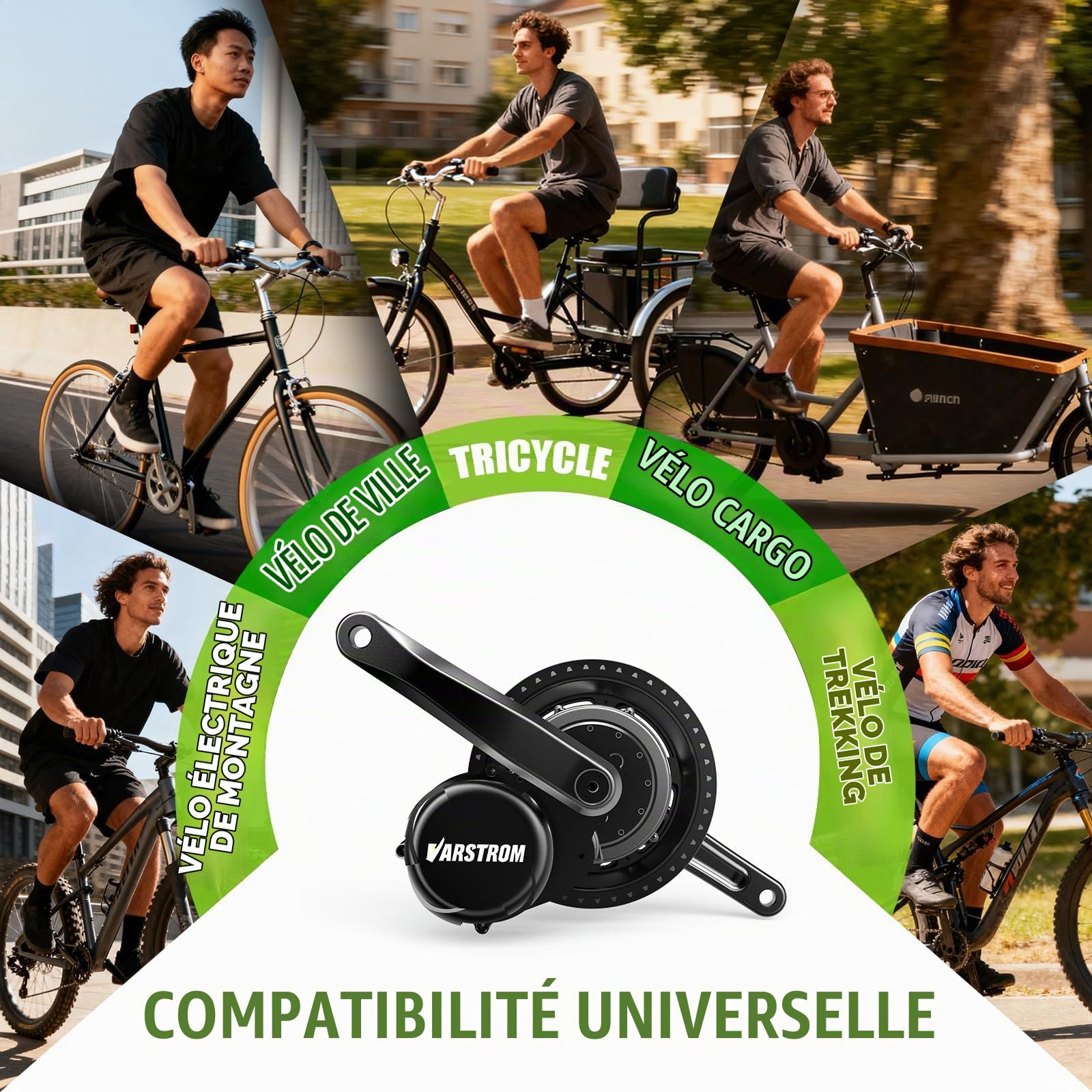 TSDZ-2B Z8 TSDZ16 Ebike Kit Moteur Central, Kit Conversion Velo Electrique | 36V 48V 250W,Moteur avec Capteur de Couple, avec écran et Batterie Optionnels, Tong*/sheng pour BB 68-73mm MTB