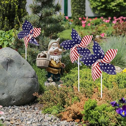Miniatura 4 de Didiseaon 12 piezas de decoraciones patrióticas para el Día de los Caídos del 4 de julio, estacas patrióticas de jardín, regalos de fiesta del 4 de